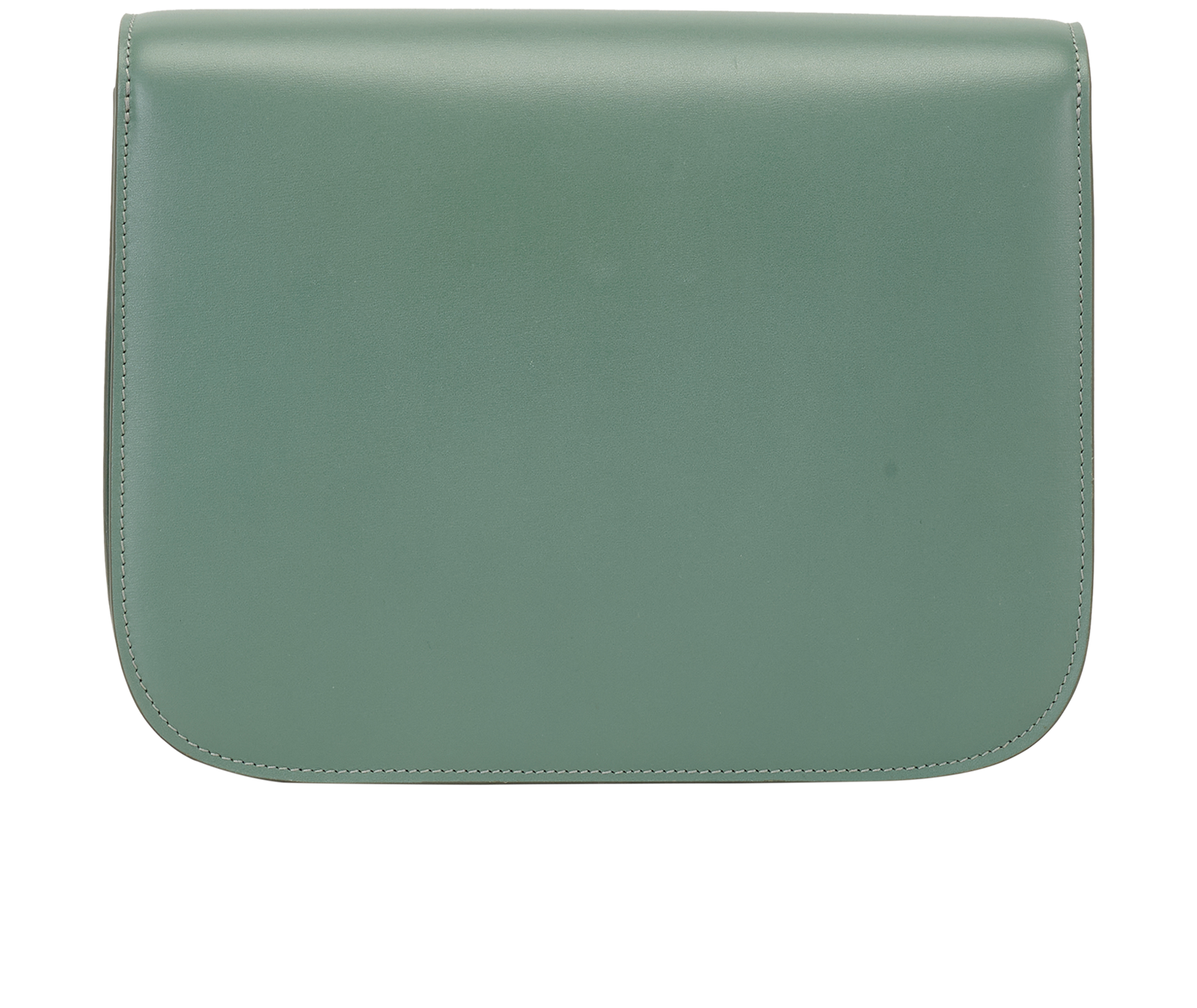 Medium Classic Box Shoulder Bag, &pound;1,300, Handbags, Green, Leather, Back view